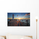 Lighthouse in Lake Neusiedl at sunset - Lower Austria Wall Mural