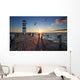 Lighthouse in Lake Neusiedl at sunset - Lower Austria Wall Mural