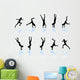 Little Gymnast Silhouettes Wall Decal Sticker Set