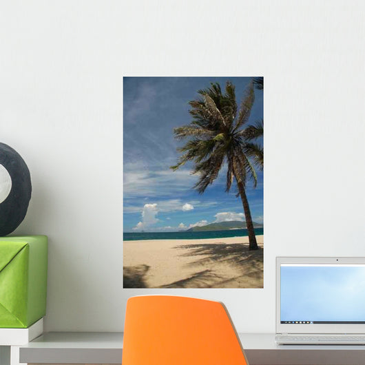 Palmtree Beach Wall Decal