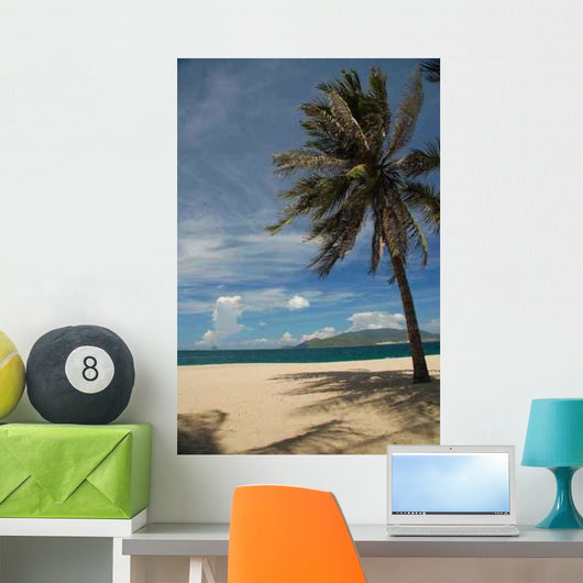 Palmtree Beach Wall Decal