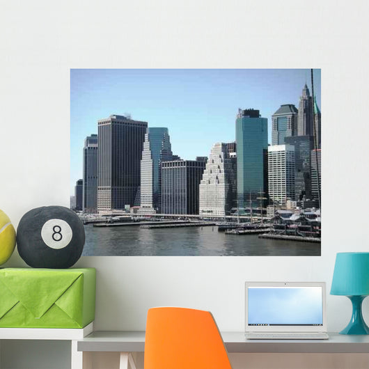 Lower Manhattan Waterfront Wall Decal