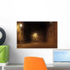 Deserted Foggy Street Wall Decal