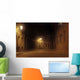 Deserted Foggy Street Wall Decal
