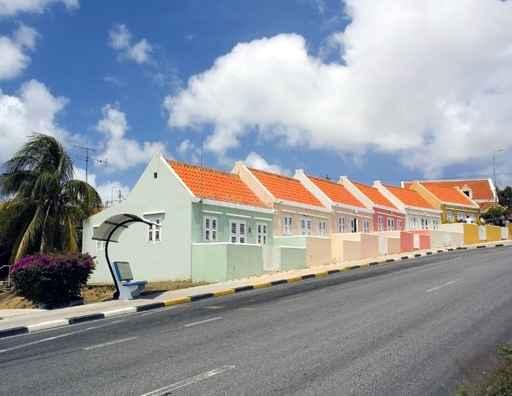 Bunte Hauser Auf Curacao Wall Decal