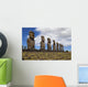 Ahu Akivi, easter Iceland, chile, moai Wall Mural