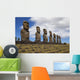 Ahu Akivi, easter Iceland, chile, moai Wall Mural