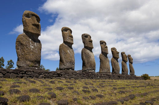 Ahu Akivi, easter Iceland, chile, moai Wall Mural