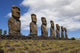 Ahu Akivi, easter Iceland, chile, moai Wall Mural