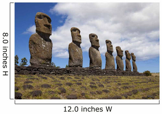 Ahu Akivi, easter Iceland, chile, moai Wall Mural