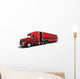Christmas American Semi-Trucks Wall Decal