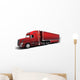 Christmas American Semi-Trucks Wall Decal