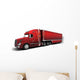 Christmas American Semi-Trucks Wall Decal