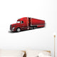 Christmas American Semi-Trucks Wall Decal