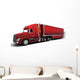 Christmas American Semi-Trucks Wall Decal