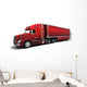 Christmas American Semi-Trucks Wall Decal
