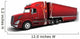 Christmas American Semi-Trucks Wall Decal