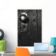 Doorknob On Old Wooden Door Wall Mural