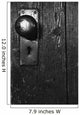 Doorknob On Old Wooden Door Wall Mural