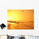 Lone Bird Yellow Sun Wall Decal