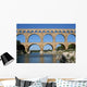 aqueduct at pont du gard southern france Wall Mural
