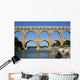 aqueduct at pont du gard southern france Wall Mural