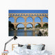 aqueduct at pont du gard southern france Wall Mural