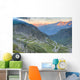 Old road with tight serpentines  of the St. Gotthard pass Wall Mural