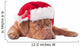 Dog Dressed like Santa Wall Decal