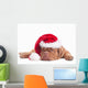 Dog Dressed Like Santa Wall Decal