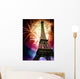 eiffel with fireworks Wall Mural