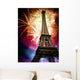 eiffel with fireworks Wall Mural