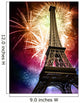 eiffel with fireworks Wall Mural