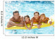 Young Family Parents With Children in Pool Wall Mural