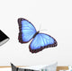 Blue morpho butterfly Wall Decal