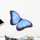 Blue morpho butterfly Wall Decal