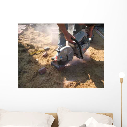 Disc Cutter Action Wall Decal