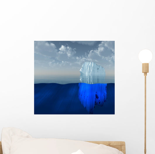 High Resolution 3D Iceberg Wall Mural