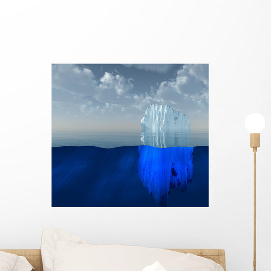 High Resolution 3D Iceberg Wall Mural