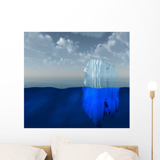 High Resolution 3D Iceberg Wall Mural
