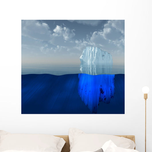 High Resolution 3D Iceberg Wall Mural