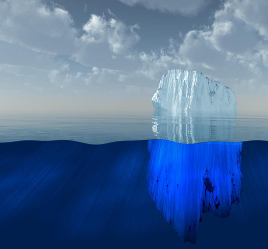 High Resolution 3D Iceberg Wall Mural