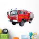 Cut fire truck Wall Decal