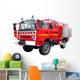 Cut fire truck Wall Decal
