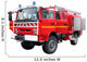 Cut fire truck Wall Decal