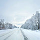 Winter Country Road Wall Decal