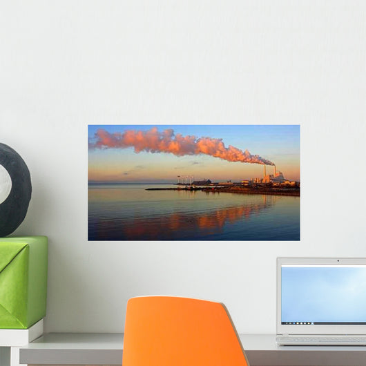 Factory Sunrise Wall Decal