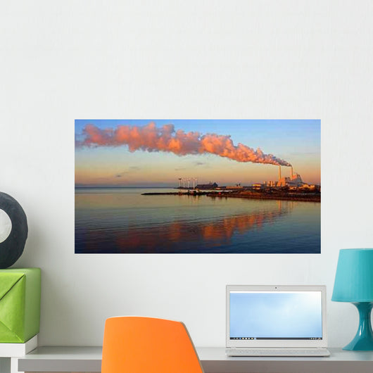 Factory Sunrise Wall Decal
