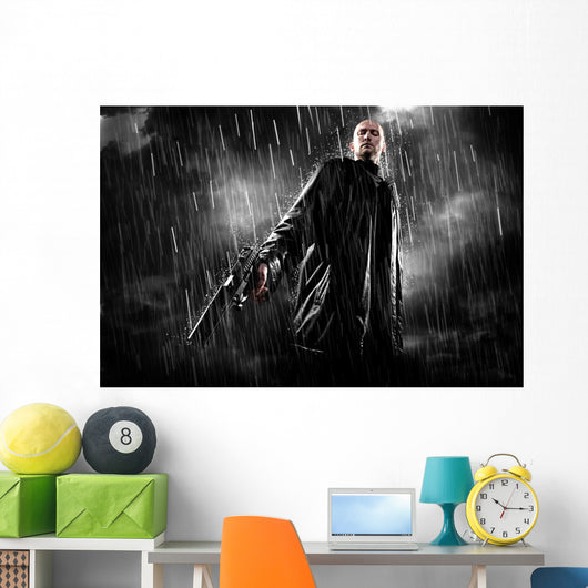 Gangster With the Gun Wall Mural
