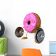 Pink Donut Fitness Wall Decal